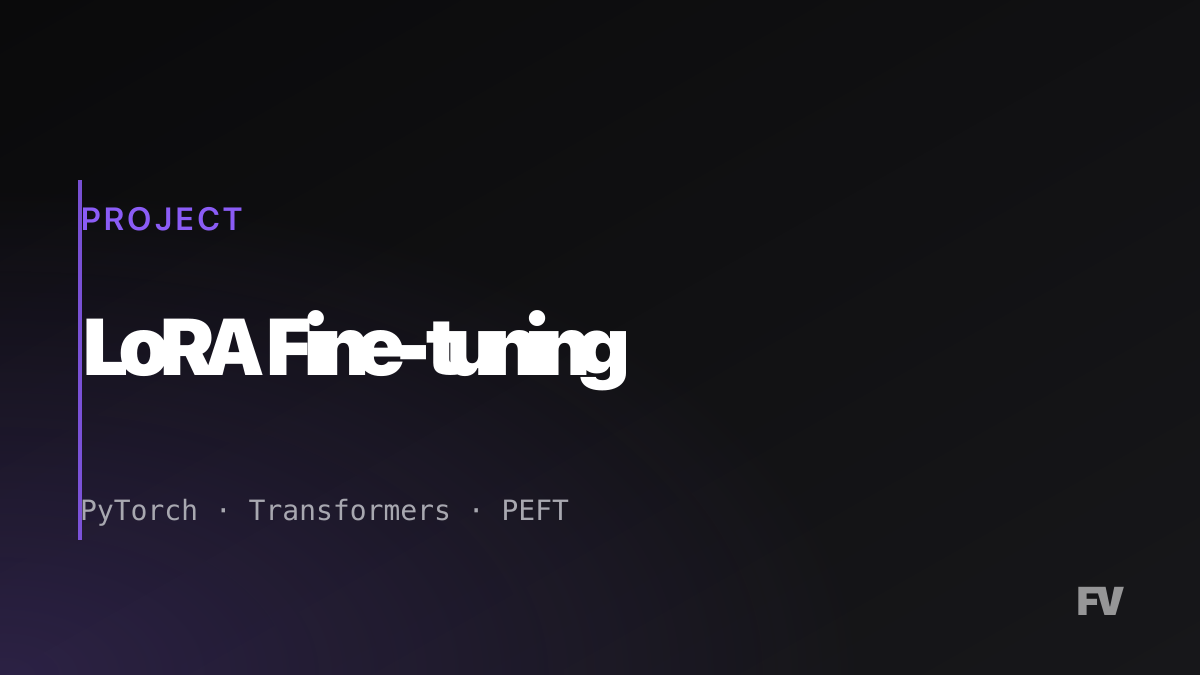 LoRA Fine-tuning