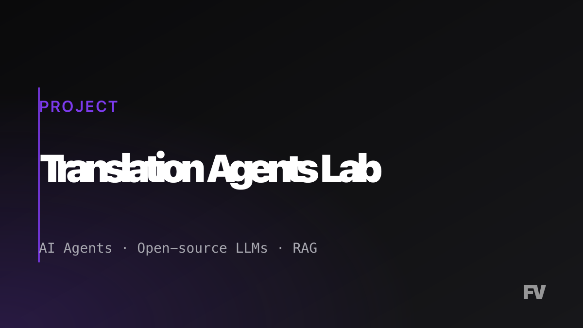 Translation Agents Lab